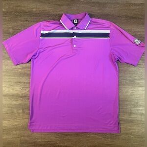 Footjoy Polo‎ Shirt Men’s XL Short Sleeve Stretch Oberlin Golf Club Ombre